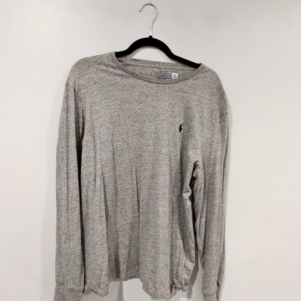 Polo by Ralph Lauren Gray Long Sleeve Tee
